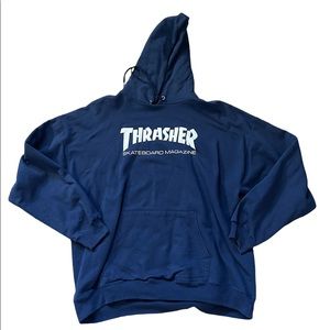 Navy Thrasher Hoodie